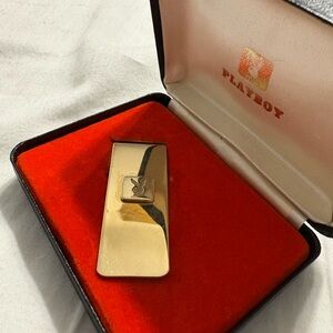 PLAYBOY Gold Money Clip with Iconic Logo